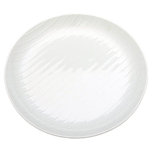 Serving Plate Hakusan White Shell Stripes