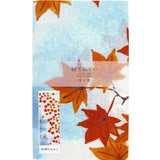 Tenugui Towel Maple Leaves in Blue Sky