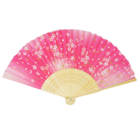 Folding Fan Sakura Pink