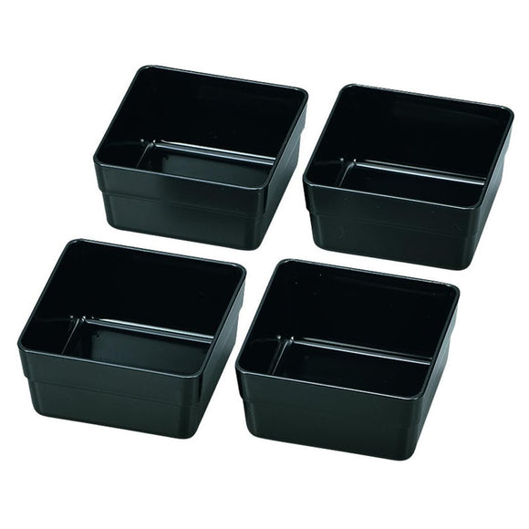 4pcs Inner Boxes For 18 cm Jubako Black