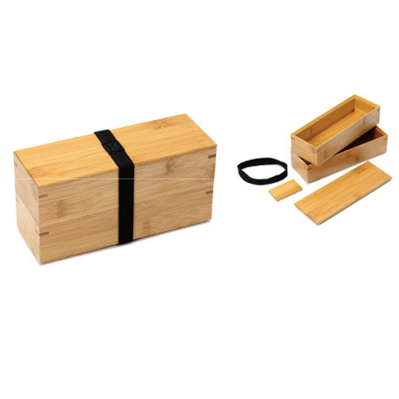 Bamboo Lunch Box Susu Slim 2 Tier Japan