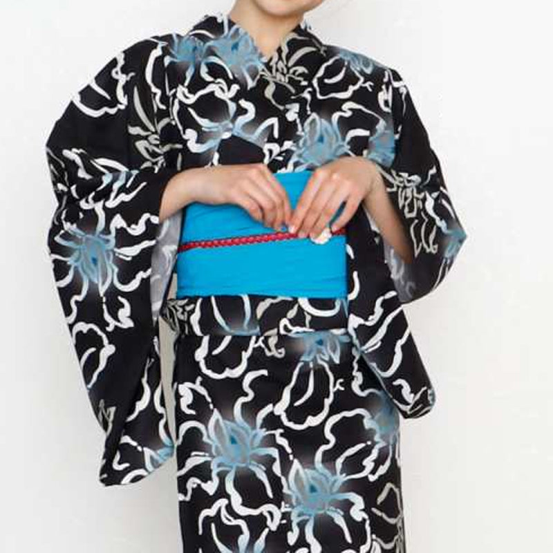Yukata for Women Iris with Soft Obi Small Size – Murata
