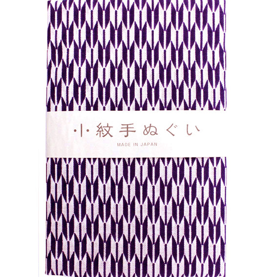 Tenugui Towel Komon Yabane Purple