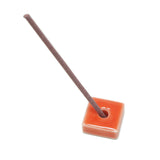 Incense Holder Block Orange