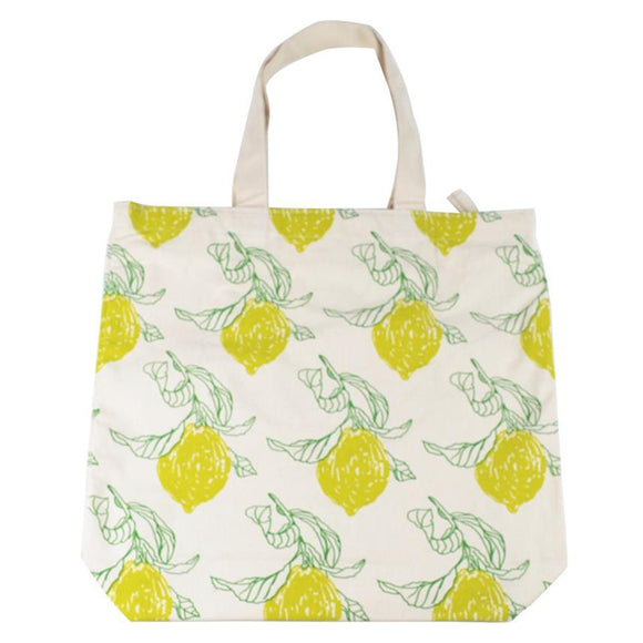 Zip Tote Bag Lemon Harvest