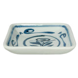 Square Plate Karakusa Hand Painted