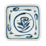 Square Plate Karakusa Hand Painted