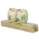 Ornament Owl Branch Pair