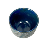 Sake Cup Blue Wave
