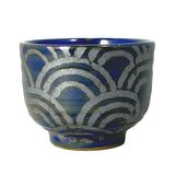 Sake Cup Blue Wave