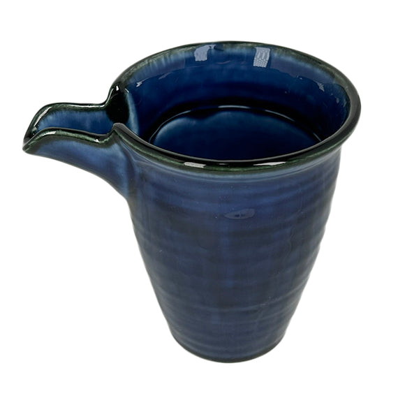 Reishu Sake Pot Nasu Kon Blue