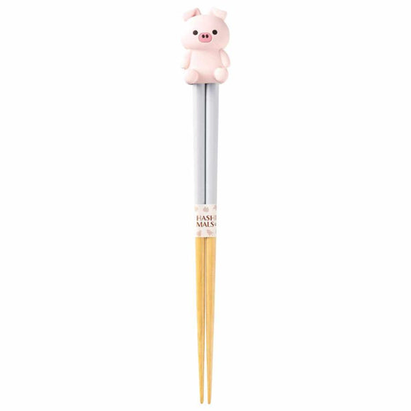 Chopsticks & Chopstick Rest Set Hashimals Piggy