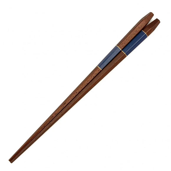 Chopsticks Pentagon Lacquer Ichimatsu Navy