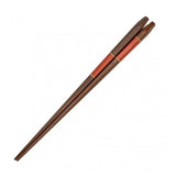 Chopsticks Pentagon Lacquer Ichimatsu Red