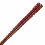 Chopsticks Octagon Line Red 20.5cm