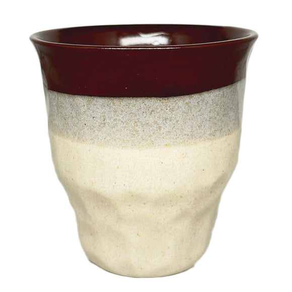 Cup Saishoku Nuriwake Fuchi Brown