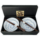 Mini Donburi and Chopsticks Set Chiyo Sakura for Two