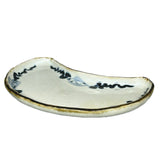 Side Plate Half Moon Kozome Karakusa
