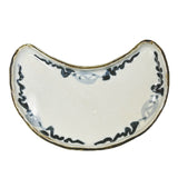Side Plate Half Moon Kozome Karakusa