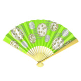 Sensu for Ladies Kagetsu Marumon Hana Wakakusa
