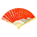 Sensu for Ladies Kagetsu Ryusui Plum Red