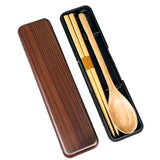 Chopsticks & Spoon Set Tochi Mokume