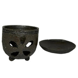 Chakouro Tea Aroma Burner Kurotsuchi Kamon By Masahiro Ito