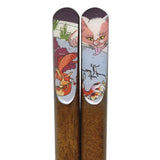Chopsticks Ukiyoe Cat Goldfish & Nyanko