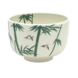 Matcha Bowl Bamboo Suzume - Kiyomizu Ware by Kaiho Yagi