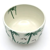 Matcha Bowl Bamboo Suzume - Kiyomizu Ware by Kaiho Yagi