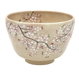 Matcha Bowl Sakura - Kiyomizu Ware by Kaiho Yagi