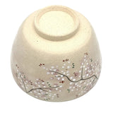 Matcha Bowl Sakura - Kiyomizu Ware by Kaiho Yagi