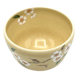 Matcha Bowl Sakura & Birds Kiyomizu Ware By Kaiho Yagi