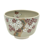 Matcha Bowl Sakura Zume - Kiyomizu Ware By Kaiho Yagi