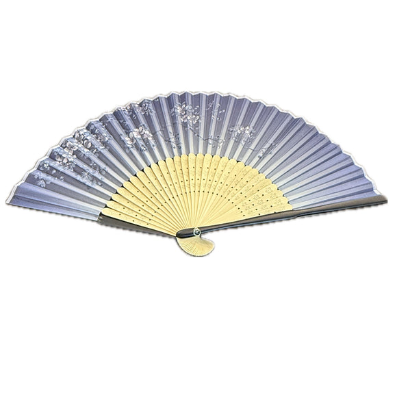 Silk Folding Fan Eda Sakura Purple