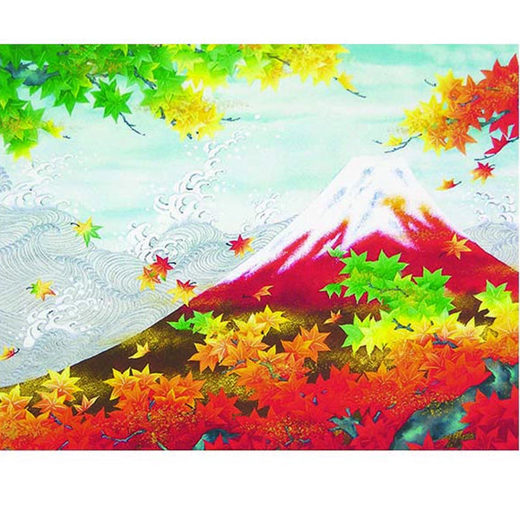 Greeting Card Fuji in Autumn
