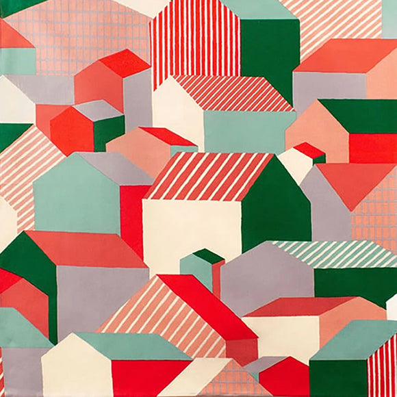 Furoshiki Home Green & Red