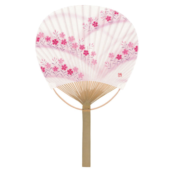 Bamboo Uchiwa Fan Nadeshiko