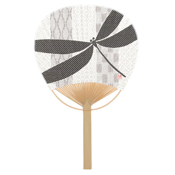 Bamboo Uchiwa Fan Tombo Dragonfly