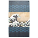 Noren Hokusai Nakagawaoki Namiura Wave 150cm