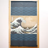 Noren Hokusai Nakagawaoki Namiura Wave 150cm
