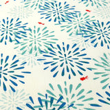 Cloth Hamamonyo Hanabi & Goldfish Blue