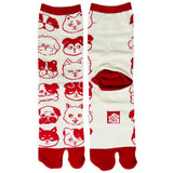 Tabi Socks Dog Red