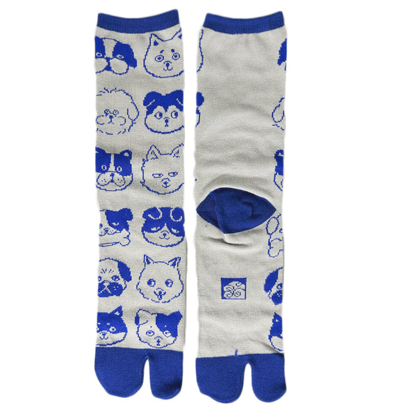 Tabi Socks Dog Blue