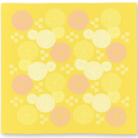 Furoshiki 70cm Kiku Yellow