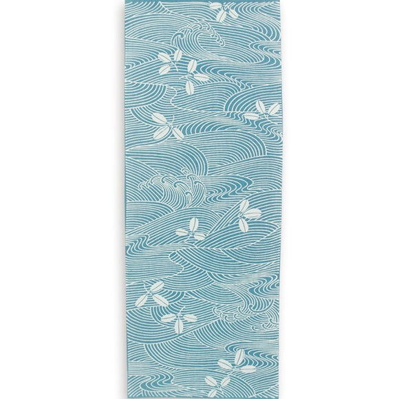 Chusen Tenugui Towel Leaves in Waves