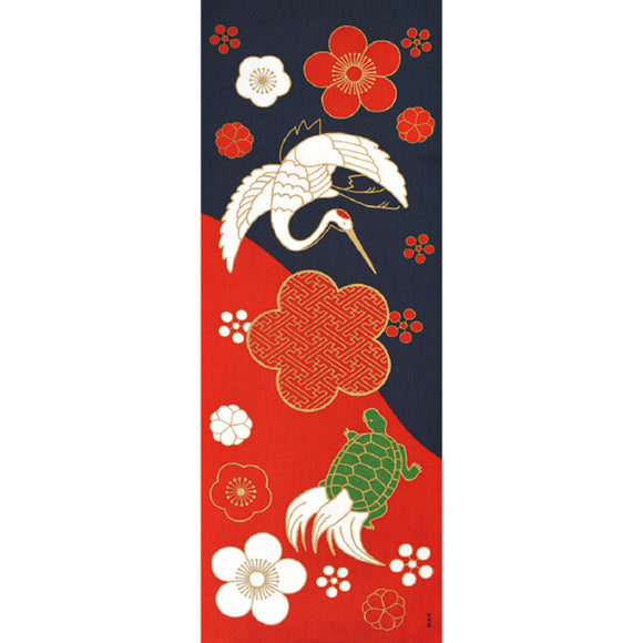 Tenugui Towel Hamamonyo Tsuru Kame