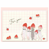 Greeting Card For You Cats & Strawberries