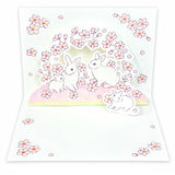 Pop-up Greeting Card Rabbit & Sakura