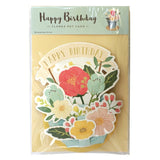 Greeting Card Flower Pot Happy Birthday